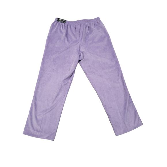 Alfred Dunner Plus Size Victoria Falls Corduroy Pull-On Elastic Classic Fit Pant - Picture 3 of 8